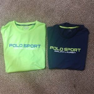 Lot of 2 polo sport XL tshirts